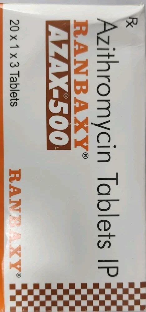 Azax 500 Mg Tablets At 800 Box Azithromycin 500 Mg In New Delhi