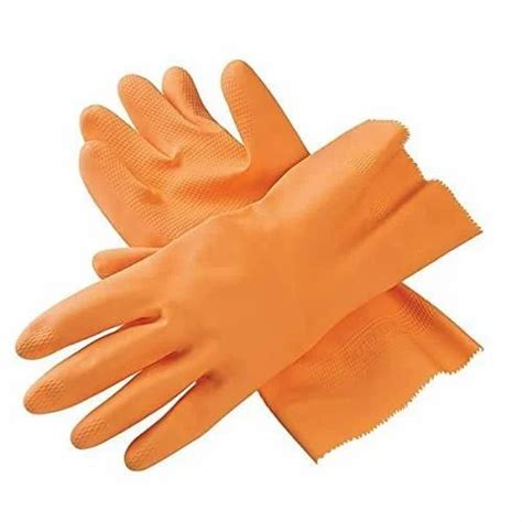 Plain Red Pvc Hand Gloves Inches Finger Type Full Fingered At