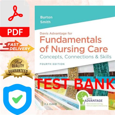 Test Bank For Davis Advantage For Fundamentals Of Nursing Ca Inspire