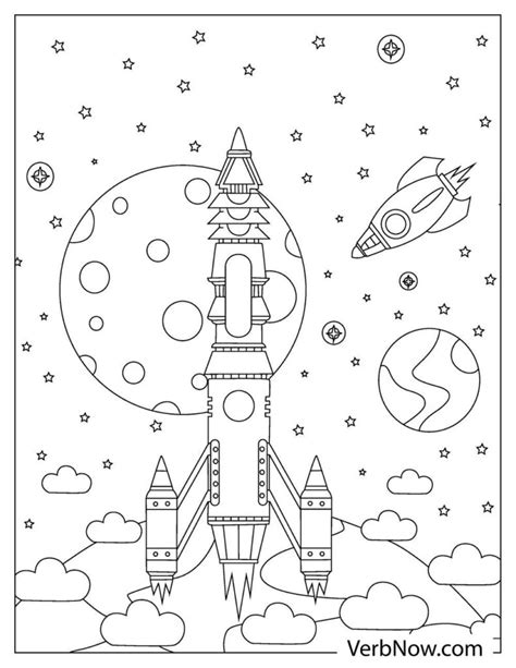 Free ROCKET Coloring Pages for Download (Printable PDF)