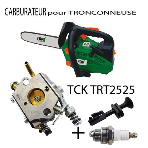 TCK TRONCONNEUSE TRT 2525 Piece CARBURATEUR Tige Starter Bougie EUR