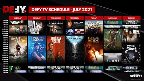 Defy Tv Schedule Today » Otaewns