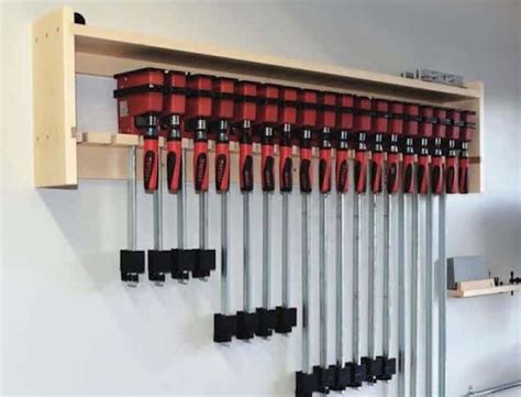 Build A Clamp Rack Free Woodworking Plan