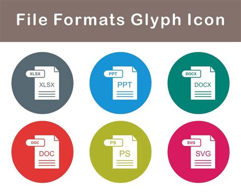 File Formats Vector Icon Set 20706258 Vector Art at Vecteezy