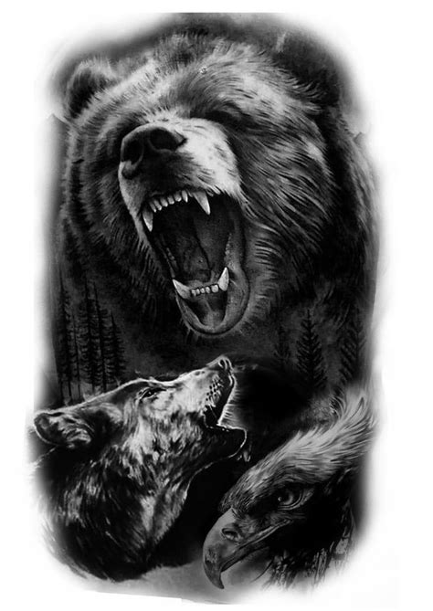 Pin by Artful hideout on Медведь Bear tattoos Grizzly bear tattoos