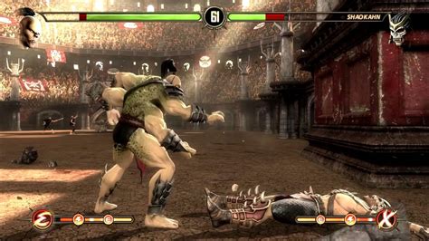 Mortal Kombat 9 Goro Vs Shao Kahn Youtube