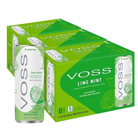 Buy Voss Lime Mint Flavored Sparkling Water Unsweetened Zero