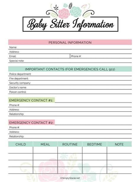 2019 Household Planner Free Printable Simply Stacie