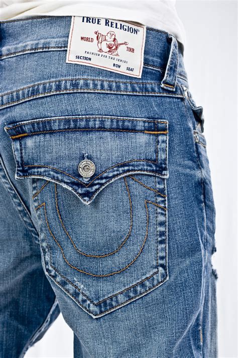 Джинсы мужские брендовые True Religion свободные прямые Ricky straight ...