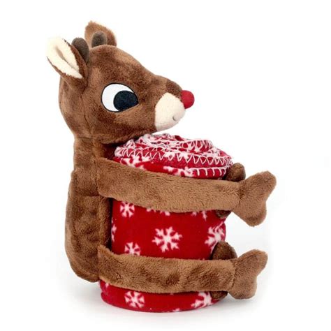 Rudolph Reindeer Plush with throw