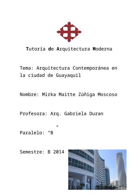 DOCX Tutoria De Arquitectura Moderna DOKUMEN TIPS