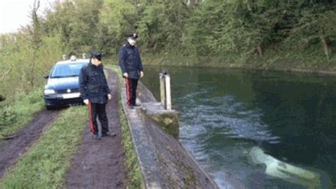 Riaffiora Un Auto Dal Naviglio Sforzesco Mistero A Cerano La Stampa