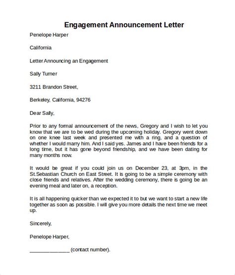 FREE 8 Sample Engagement Letter Templates In PDF MS Word