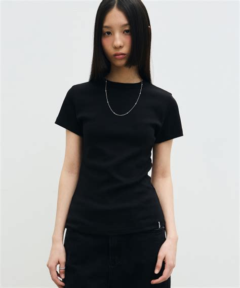 Musinsa Nick Nicole Minimal Modern Half Top Black