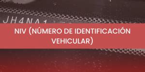 El Número de Identificación Vehícular NIV Para que sirve Ocra México