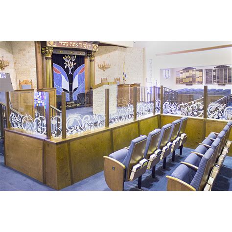 Etched Glass Mechitza Bass Synagogue Furniture