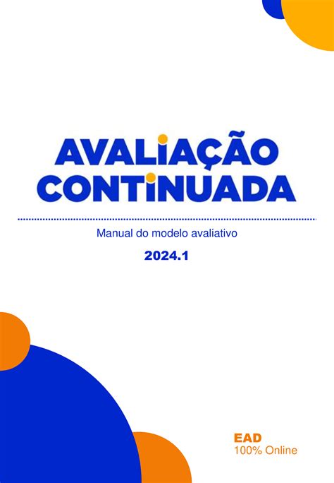 20241 Manual Da Avaliacao Continuada EAD 100 Online V2 Manual Do