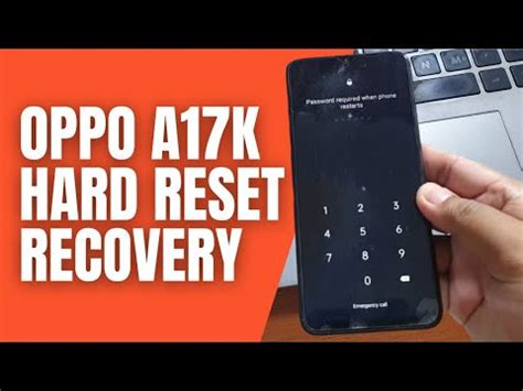 How To Hard Reset Oppo A K Remove Screen Lock Youtube