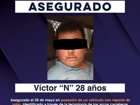 Intercepta Polic A Estatal A Hombre Con Veh Culo Robado En Empalme