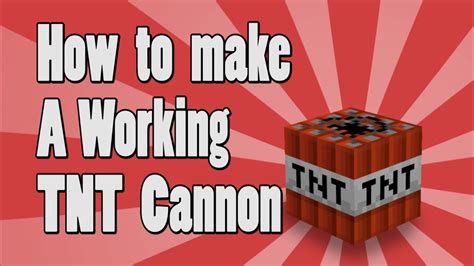 Tutorial How To Make A Working Tnt Cannon On Minecraft Xbox