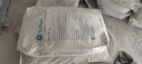 Chemours Dupont Titanium Dioxide R104 Hdpe Bag 25 Kg At Rs 340 Kg