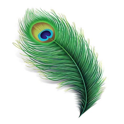 Premium Photo Peacock Feather Isolated On White Generative Ai