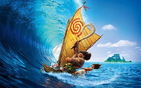 Descarga Gratis Ilustraci N De Personaje De Disney Moana Agua Armas