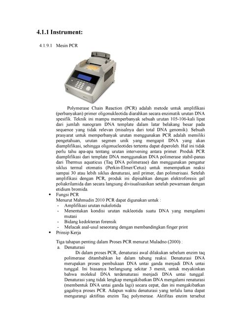 Instrument Alat Laboratorium Instrument Mesin Pcr