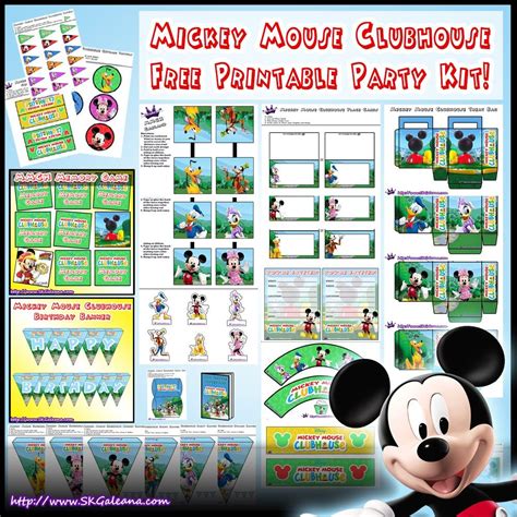 Free Mickey Mouse Clubhouse Printable Party Kit Artofit