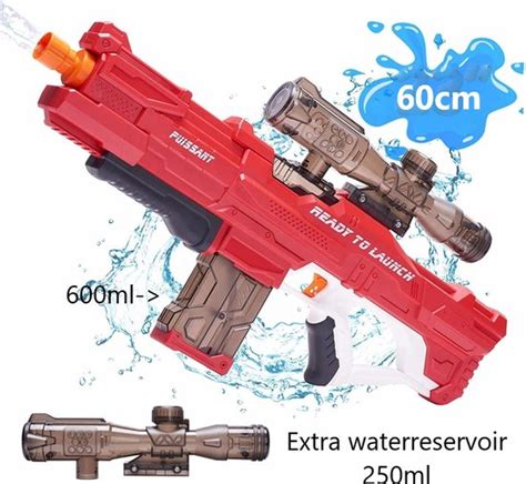 2022 Nieuw Huntex Elektrische Waterpistool Rood Automatische Waterpistool Watergun