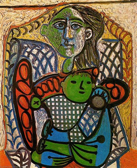 Claude Nel Braccia Del Suo Madre Di Pablo Picasso