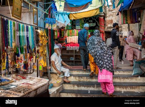 India Delhi Nizamuddin West Stalls On Road To Dargah Nizamuddin