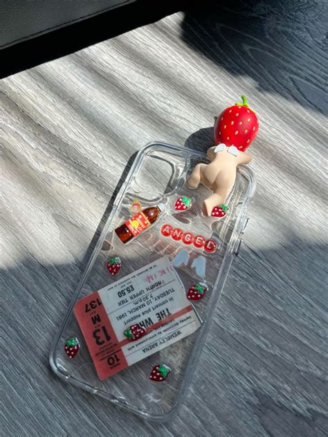 Strawberries Sonny Angel Phone Case In Diy Phone Case Plastic