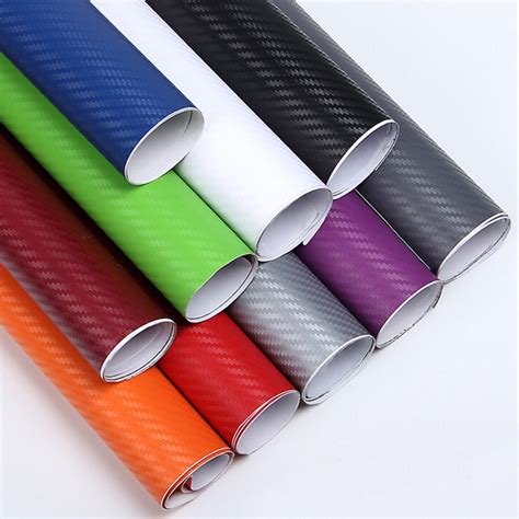 3D Carbon Fiber Vinyl Car Wrap Sheet Roll Film Car Stickers Decals