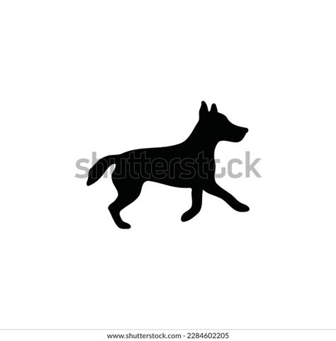 Running Dog Vector Silhouette Art Stock Vector (Royalty Free ...