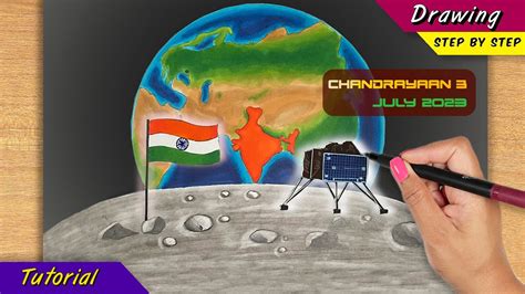 Chandrayaan Isro Moon Mission Launch Special Easy How To Draw For