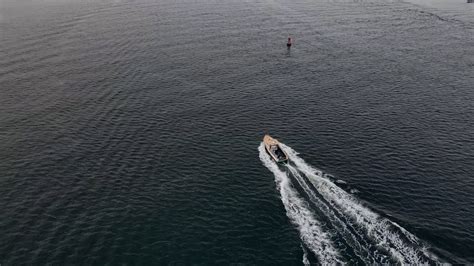 Royalty Free Stock Boat Wake Video Footage Clip