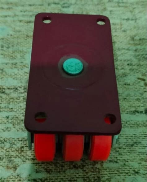 X Pu Red Six Wheel Caster At Rs Piece In Aligarh Id