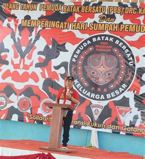 Caleg DPR RI Syamsu Rizal Hadiri Acara Pemuda Batak Bersatu Dalam