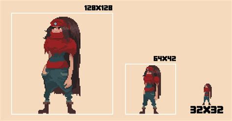 128x128 64x64 32x32 Rpixelart