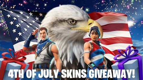 Fortnite Live Ting 4th Of July Skins Star Spangled Trooper