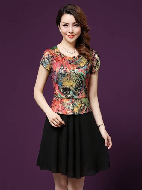 Váy đầm trung niên giá rẻ đẹp Blouse Batik Looks Chic News Design