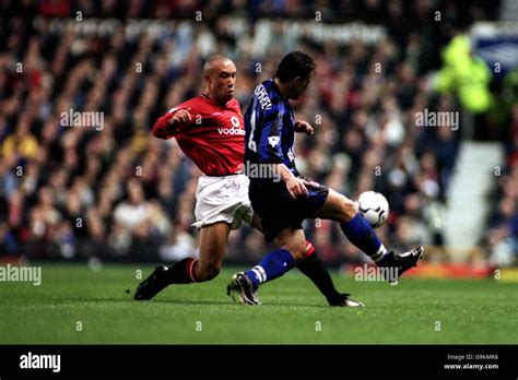 Manchester Uniteds Mikael Silvestre Puts Charltons Radostin Kishiehev