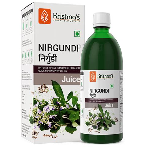 Krishna S Herbal Ayurveda Nirgundi Juice Buy Bottle Of Ml