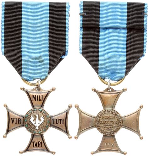 Poland Cross 1921 Of The Military Order Of Virtuti Militari Class V