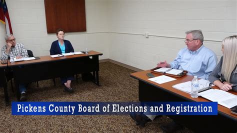 Pickens County Board Of Elections And Registration February 7 2023 Youtube