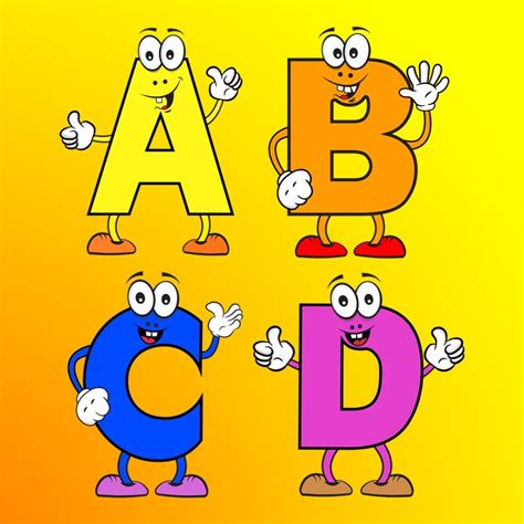 26 English Alphabet Cartoon Characters - MasterBundles