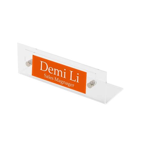 Clear Acrylic Name Plate Holders