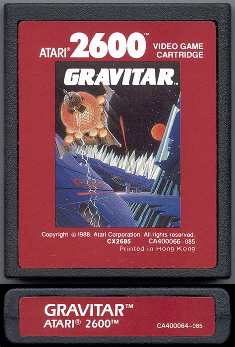 Gravitar 1982 Box Cover Art MobyGames