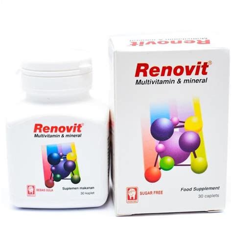 Jual RENOVIT BOTOL 30 TABLET READY Multivitamin Mineral Lengkap KONIMEX